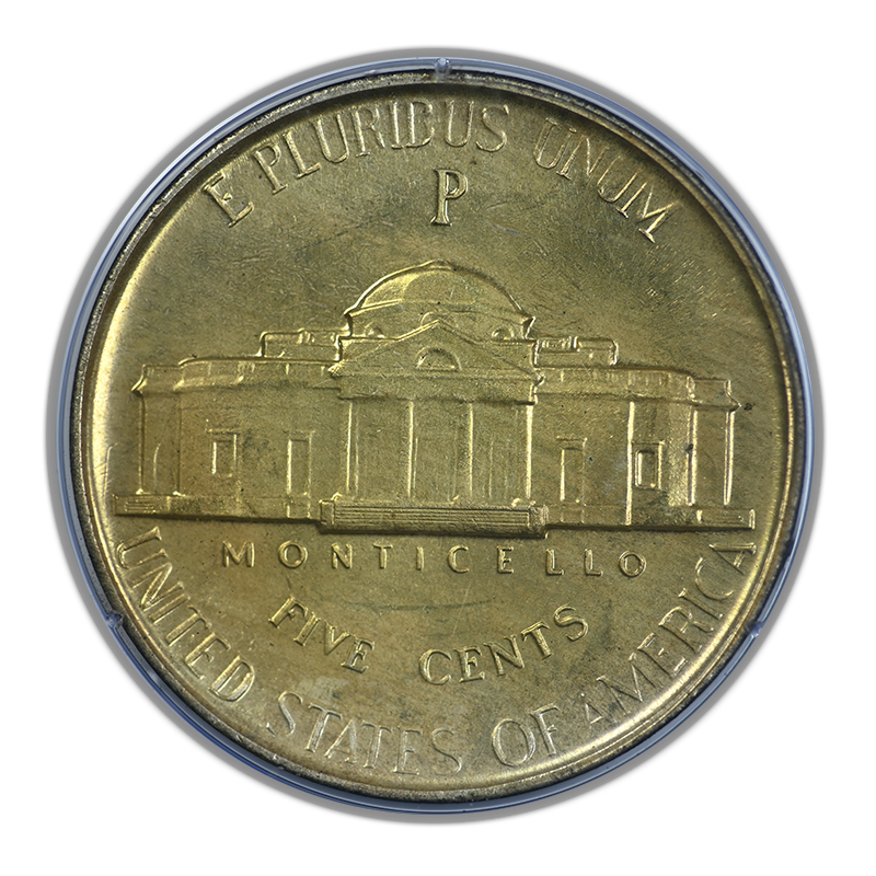 1942-P Proof Jefferson War Nickel 5C PCGS Rattler PR65 CAC - TONED!