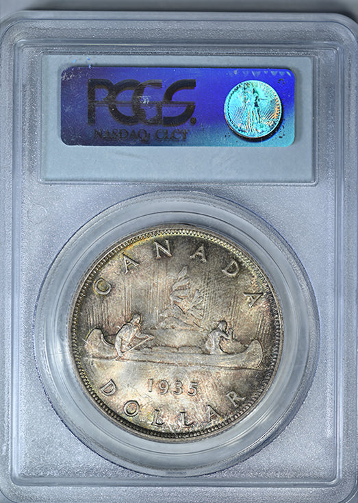 1935 Canada Silver Dollar $1 PCGS MS65