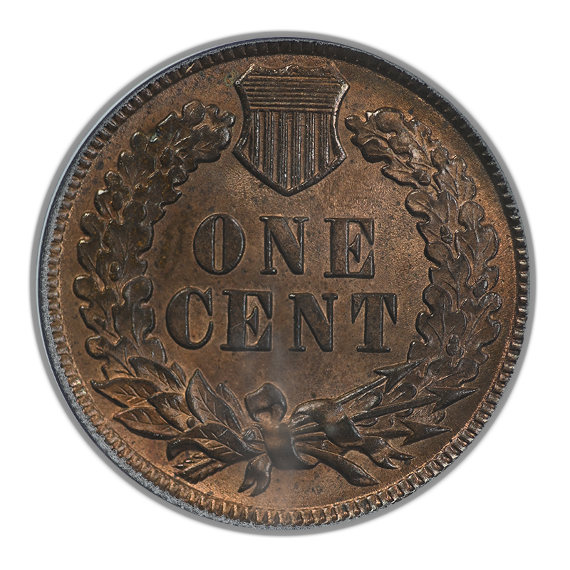 1897 Bronze Indian Head Cent 1C PCGS MS65RB CAC Reverse