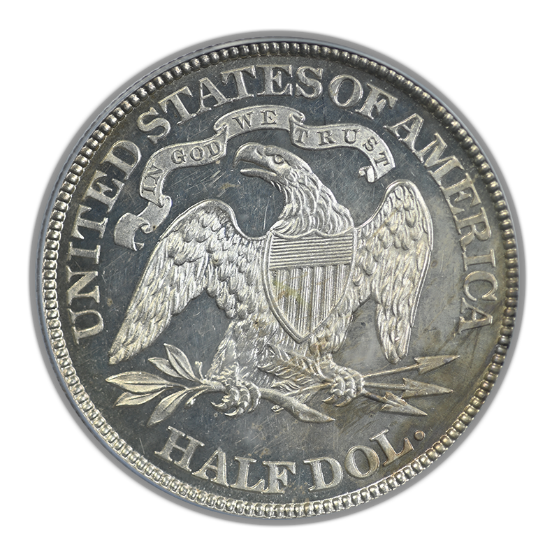 1888 Proof Liberty Seated Half Dollar 50C PCGS PR62