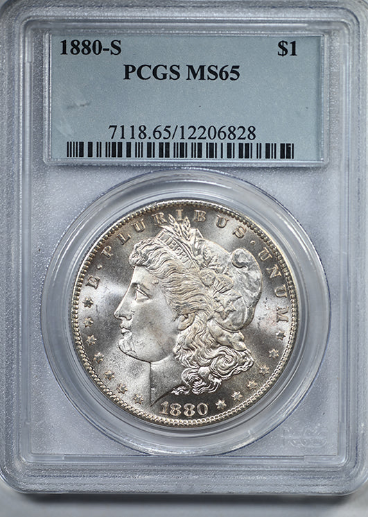 1880-S Morgan Dollar $1 PCGS MS65