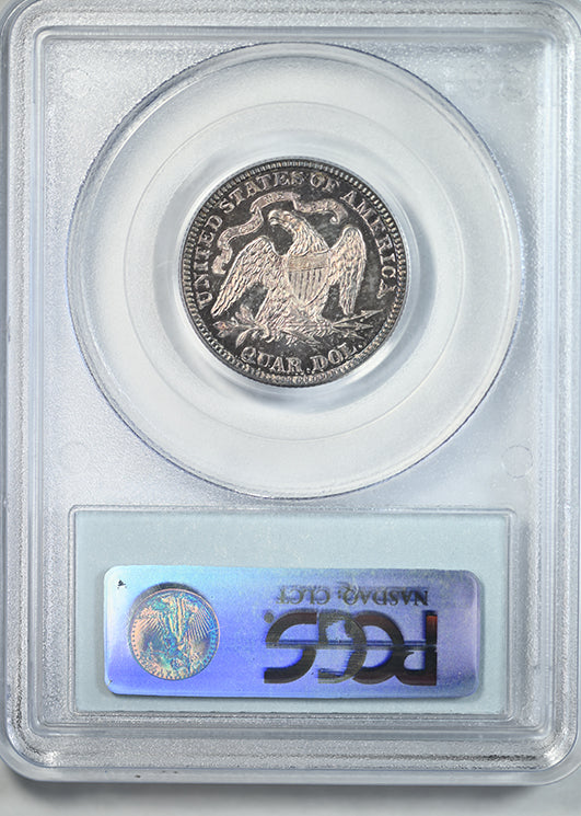 1879 Proof Liberty Seated Quarter 25C PCGS PR63 CAC - TONED!