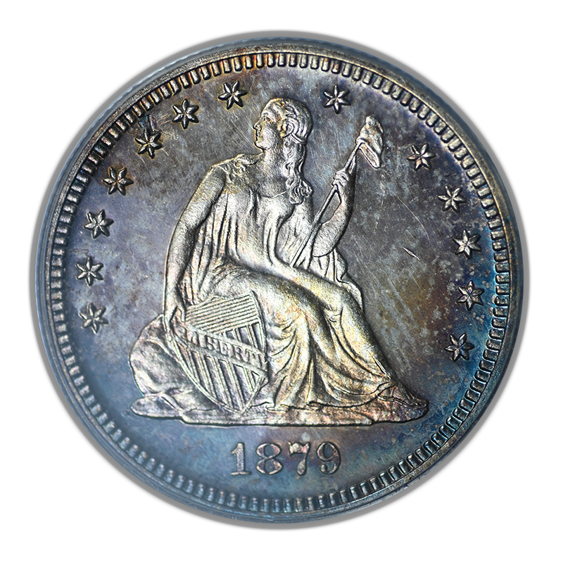 1879 Proof Liberty Seated Quarter 25C PCGS PR63 CAC - TONED!