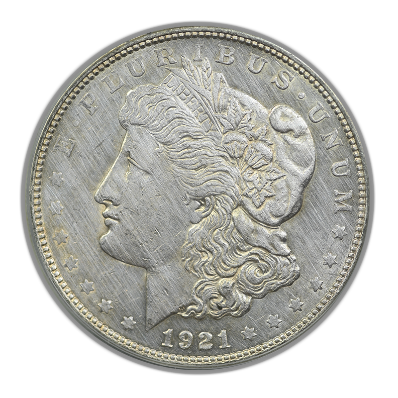 1921 Morgan Dollar $1 PCGS Sample Slab Circulated OGH