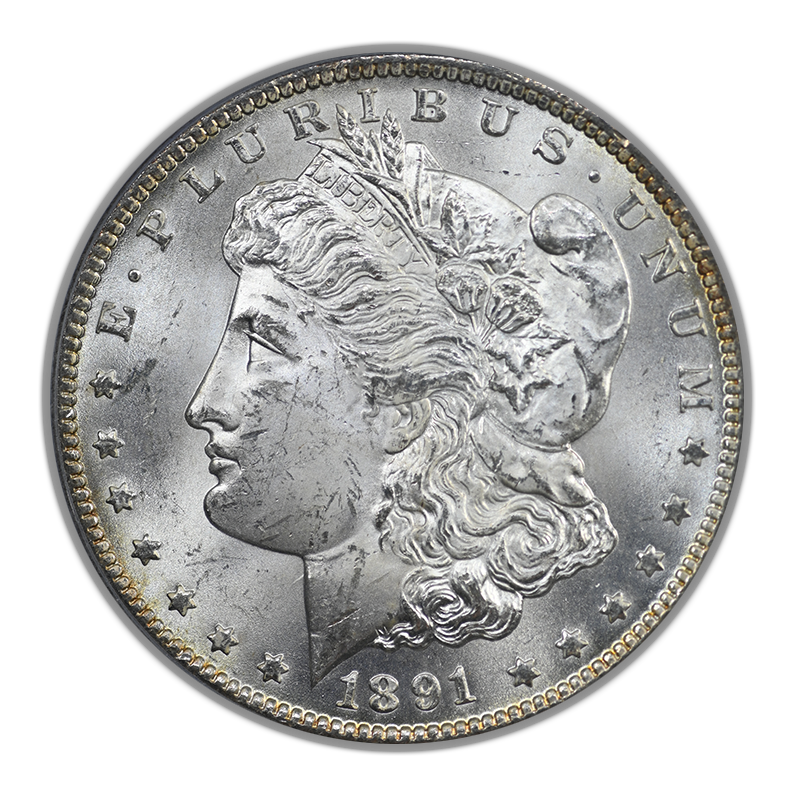 1891-CC Morgan Dollar $1 PCGS MS64