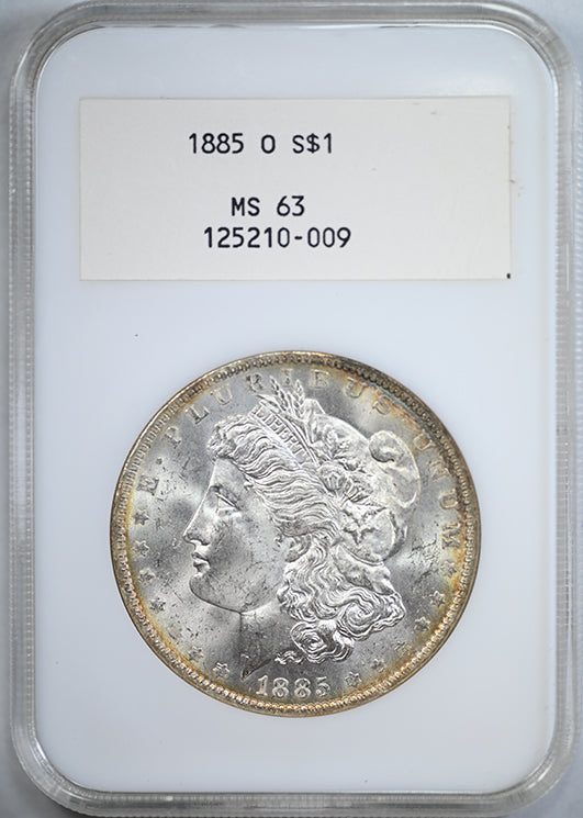 1885-O Morgan Dollar $1 NGC Fatty MS63 - White Label