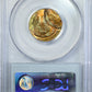 2008-So Chile 10P Pesos PCGS MS67 Mint Error D/S Both O/C 10% & 65% - TONED!