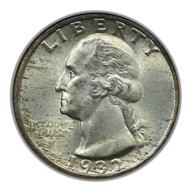 1932 Washington Quarter 25C NGC Fatty MS63 CAC
