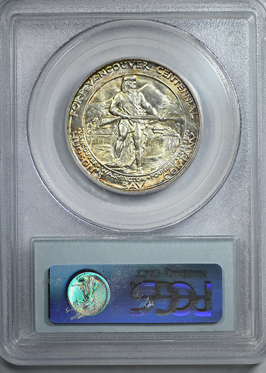 1925 Vancouver Classic Commemorative Half Dollar 50C PCGS MS64 - TONED!