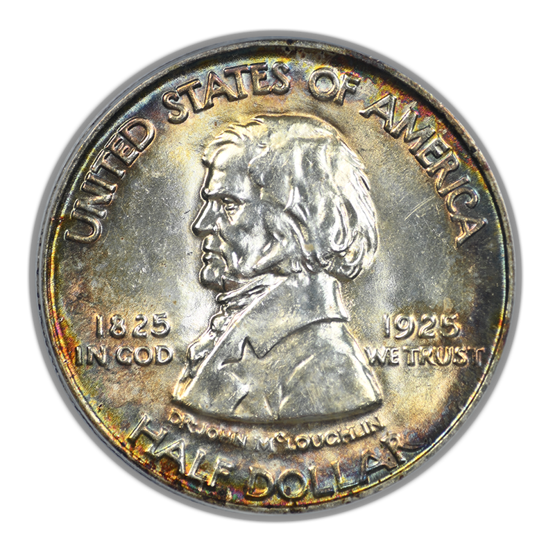 1925 Vancouver Classic Commemorative Half Dollar 50C PCGS MS64 - TONED!