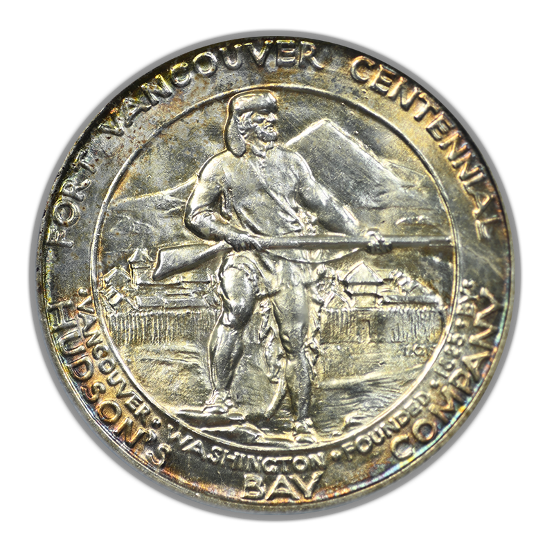 1925 Vancouver Classic Commemorative Half Dollar 50C PCGS MS64 - TONED!