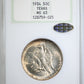 1934 Texas Classic Commemorative Half Dollar 50C NGC Fatty Holder MS63 Gold CAC Obverse Slab