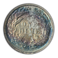 1890 Liberty Seated Dime 10C ANACS Soapbox AU50 - TONED!