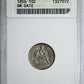 1856 Liberty Seated Dime 10C ANACS Soapbox AU58 - Small Date