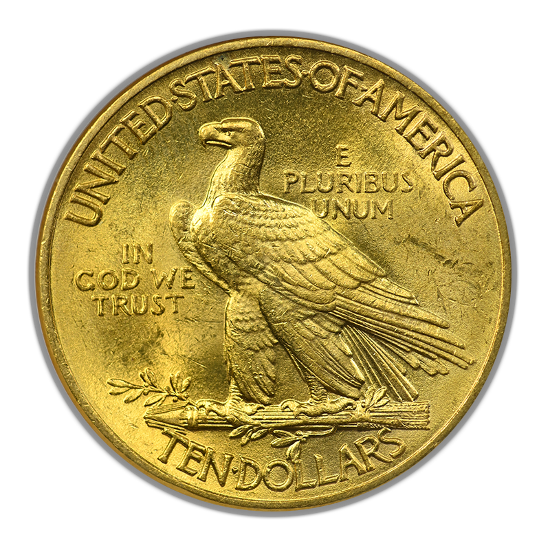 1914 Indian Head Gold Eagle $10 NGC Fatty MS61