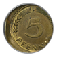 1949-J Germany 5PF Pfennig ANACS Soapbox MS62 - Off-Center Misaligned Dies
