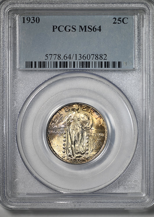 1930 Standing Liberty Quarter 25C PCGS MS64