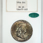 1956 Franklin Half Dollar 50C NGC Fatty MS65 CAC - TONED!