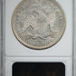 1871 Liberty Seated Dollar $1 ANACS Soapbox AU50