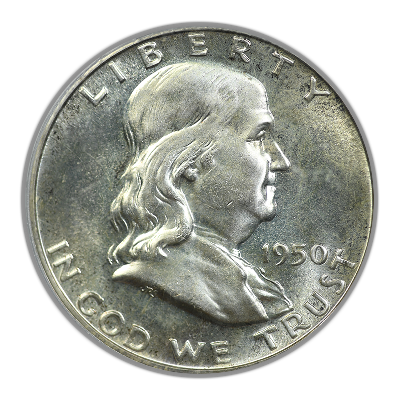 1950 Proof Franklin Half Dollar 50C PCGS PR66 OGH