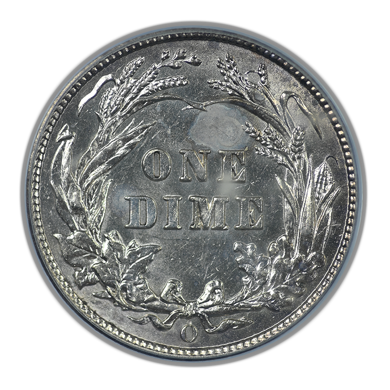 1905-O Barber Dime 10C PCGS AU55