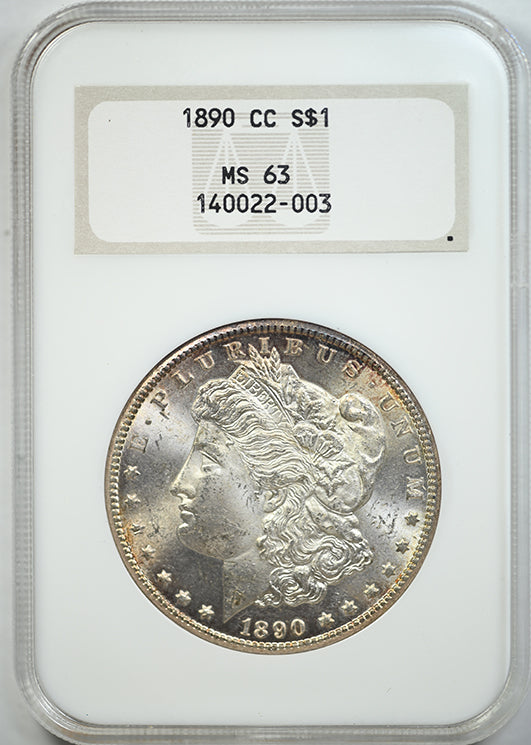 1890-CC Morgan Dollar $1 NGC Fatty MS63