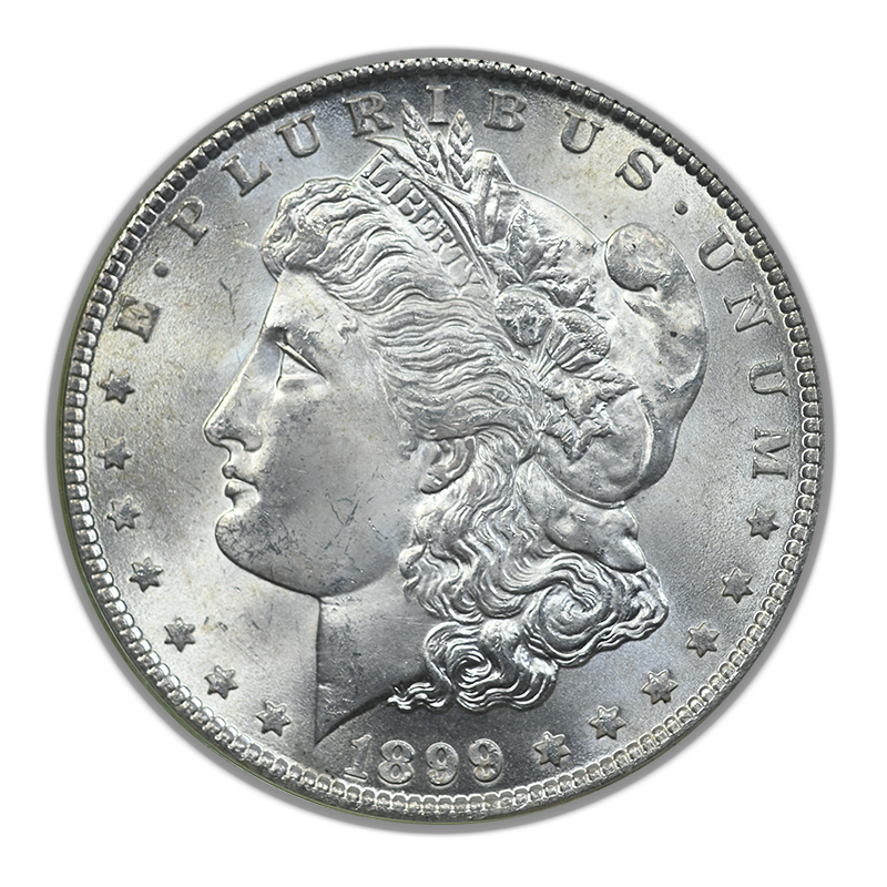 1899-O Morgan Dollar $1 PGCS MS64 CAC OGH