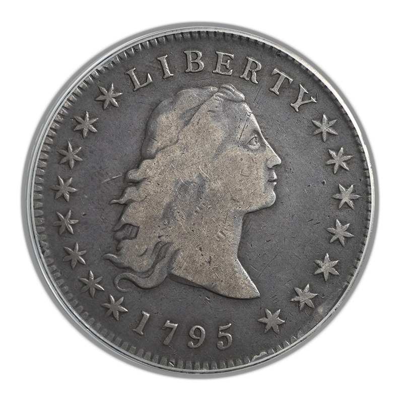 1795 Flowing Hair Dollar $1 PCGS Genuine 3 Leaves