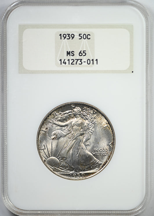 1939 Walking Liberty Half Dollar 50C NGC Fatty MS65