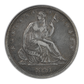 1842 Liberty Seated Half Dollar 50C ANACS Soapbox EF40 - Small Date - Reverse Rim Cud