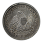 1842 Liberty Seated Half Dollar 50C ANACS Soapbox EF40 - Small Date - Reverse Rim Cud