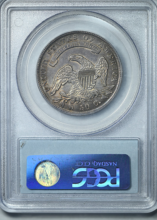 1836 Capped Bust Half Dollar 50C PCGS AU55 - Lettered Edge