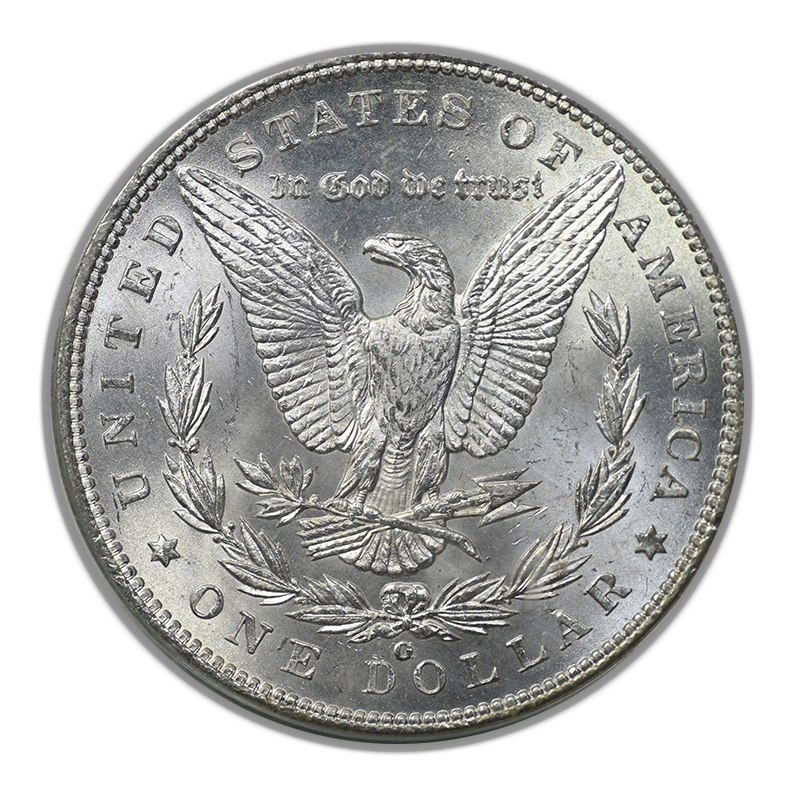 1900-O/CC Morgan Dollar $1 PCGS MS64 OGH Reverse