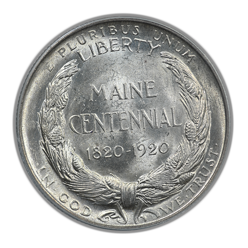 1920 Maine Classic Commemorative Half Dollar 50C PCGS MS63 OGH