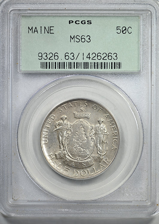 1920 Maine Classic Commemorative Half Dollar 50C PCGS MS63 OGH