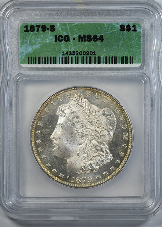 1879-S Morgan Dollar $1 ICG MS64