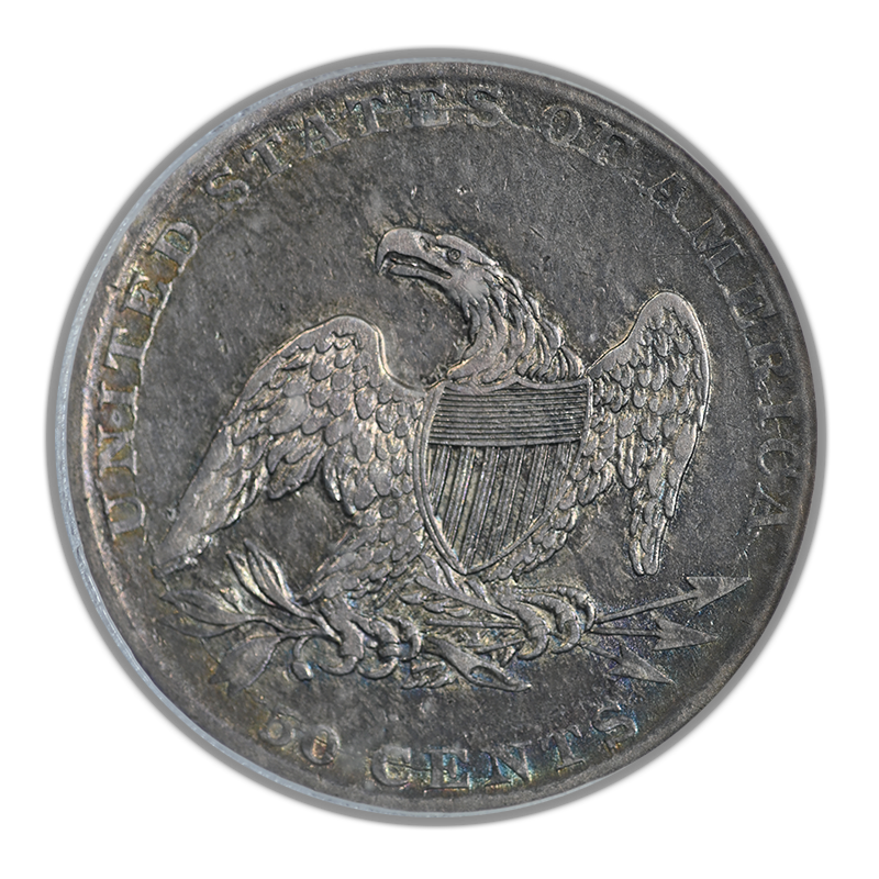 1837 Capped Bust Half Dollar 50C ICG VF30 - Reeded Edge