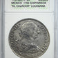 1783-Mo FF Mexico 8R Reales ANACS VF35 - "El Cazador" Louisiana 1784 Shipwreck