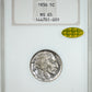 1936 Buffalo Nickel 5C NGC Fatty MS65 Gold CAC