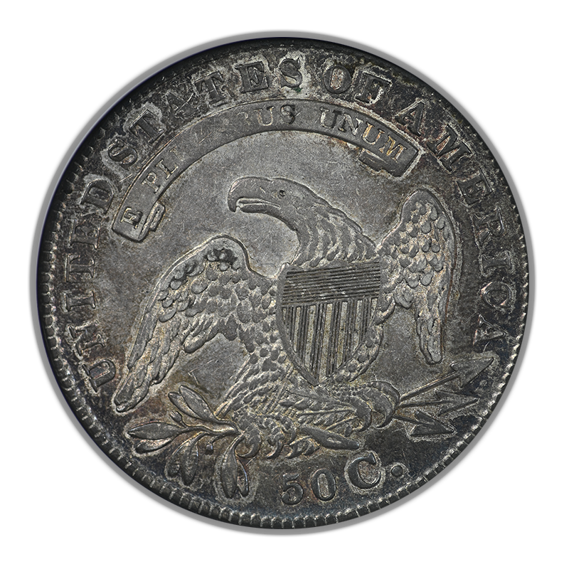 1835 Capped Bust Half Dollar 50C ANACS Soapbox AU50