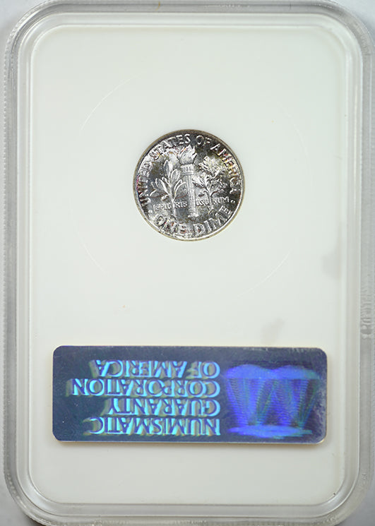 1962 Roosevelt Dime 10C NGC Fatty Sample Slab