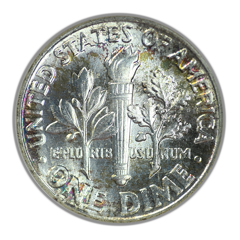 1962 Roosevelt Dime 10C NGC Fatty Sample Slab