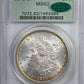 1878 8TF Morgan Dollar $1 PCGS MS62 CAC OGH - REVERSE TONED!