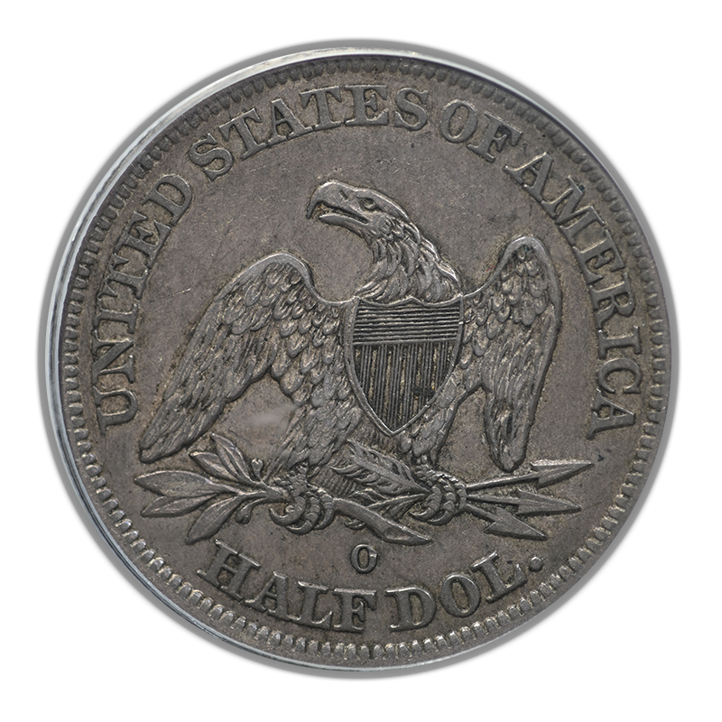1842-O Liberty Seated Half Dollar 50C PCGS XF45 - Reverse of 1842 Reverse
