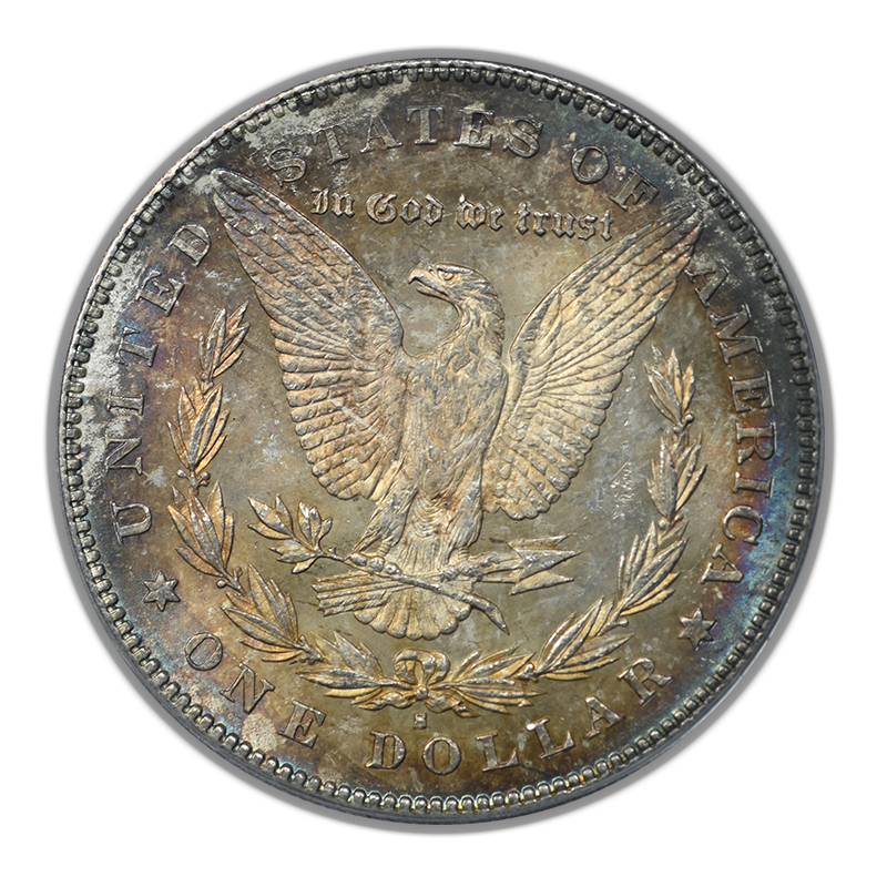 1878-S Morgan Dollar $1 PCGS MS64 OGH - TONED! Reverse