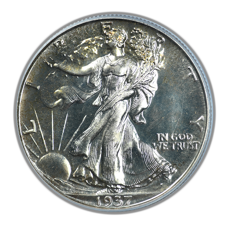 1937 Proof Walking Liberty Half Dollar 50C PCGS PR65 OGH