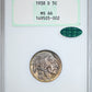 1938-D Buffalo Nickel 5C NGC Fatty MS66 CAC