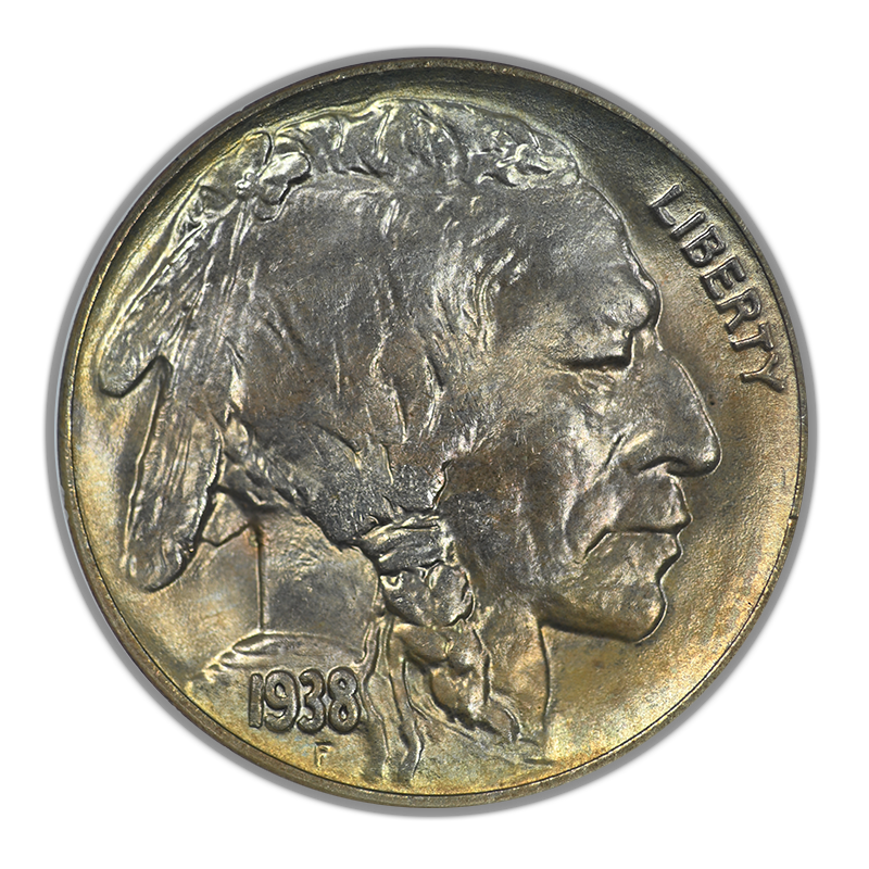 1938-D Buffalo Nickel 5C NGC Fatty MS66 CAC
