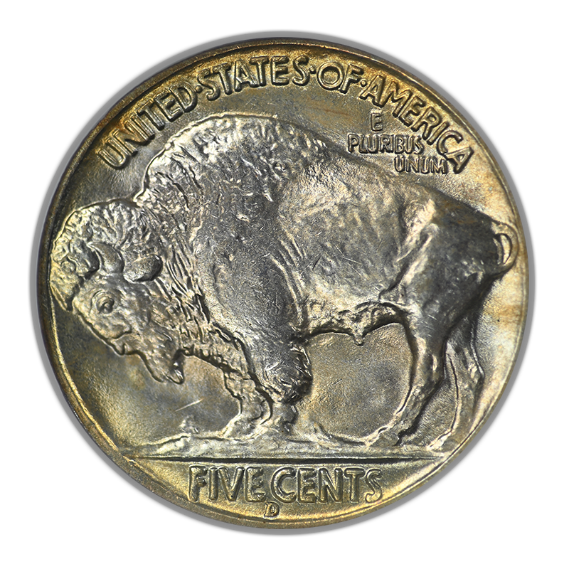 1938-D Buffalo Nickel 5C NGC Fatty MS66 CAC