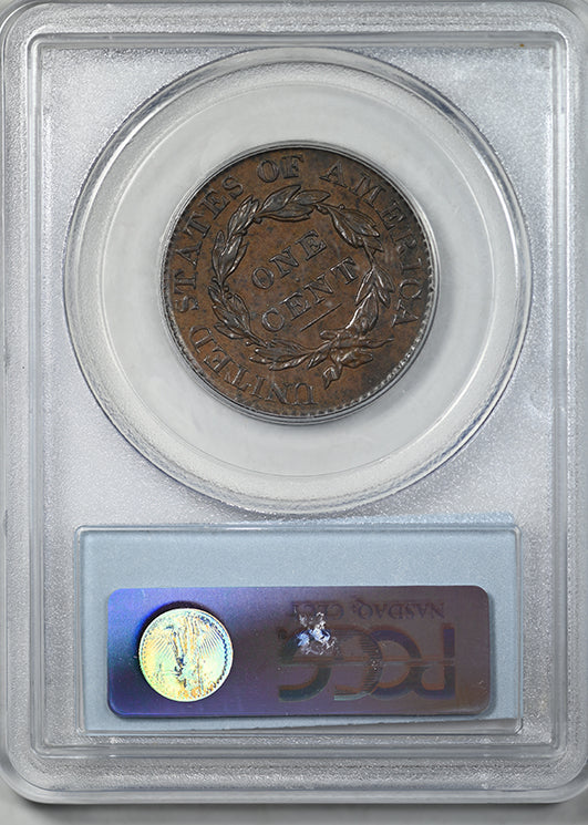 1826 Coronet Head Large Cent 1C PCGS MS62BN - Newcomb 4